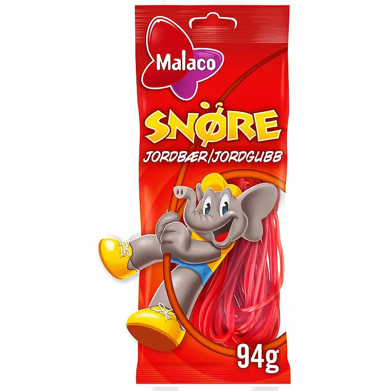 Malaco Snøre - Flere Smaker 94g