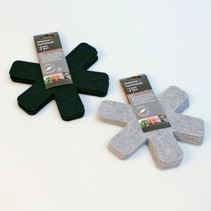 Stekepanneunderlag 18cm 6pk | Beskytter kjeler og panner
