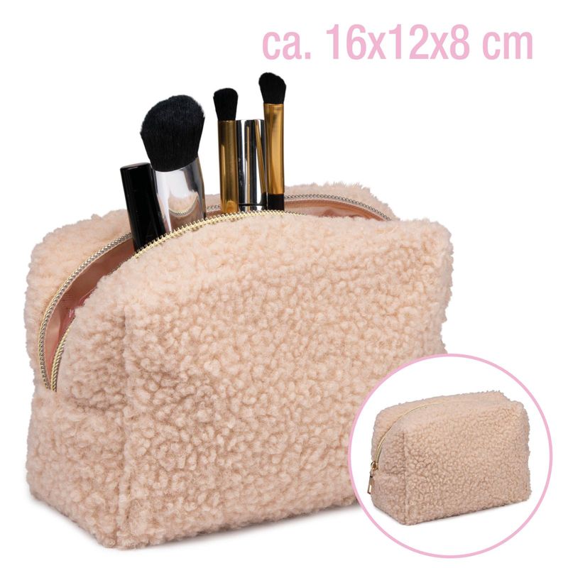 Teddy kosmetikkveske 16x12x8cm | Myk sminkepung