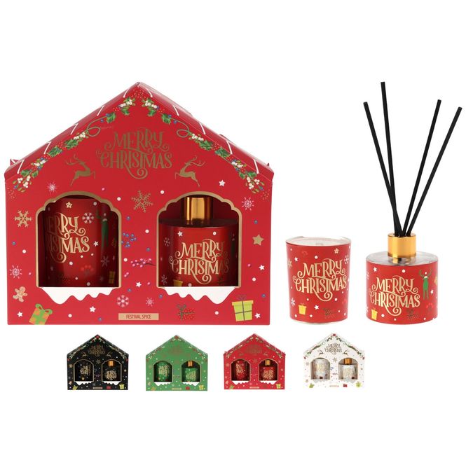Hovedbilde Duftsett Jul | Duftpinner & Duftlys | 4ass