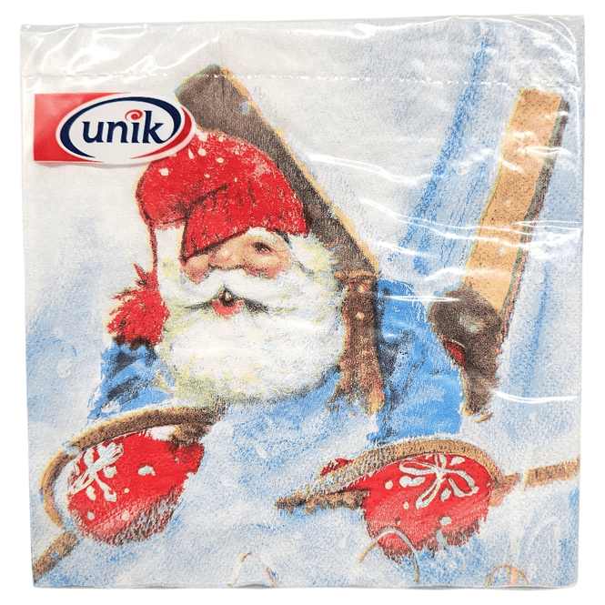 Hovedbilde Juleservietter Nissefall 20pk 3-lags | 33x33cm | Unik