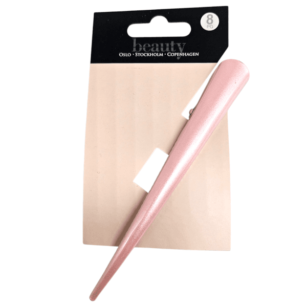 Hårklype i rosa metall 13cm | Beauty | Stilren og solid