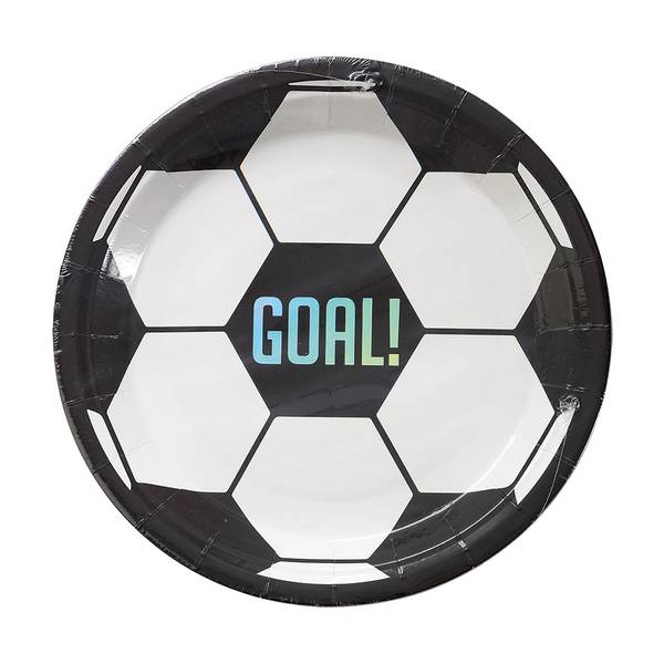 Fotball Papptallerken 23cm 8pk