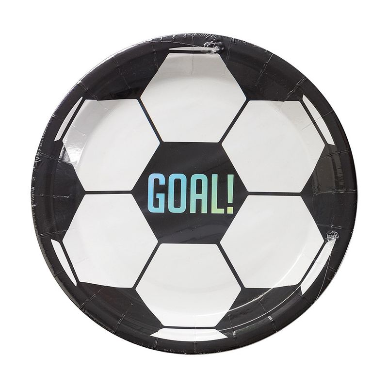 Fotball Papptallerken 23cm 8pk