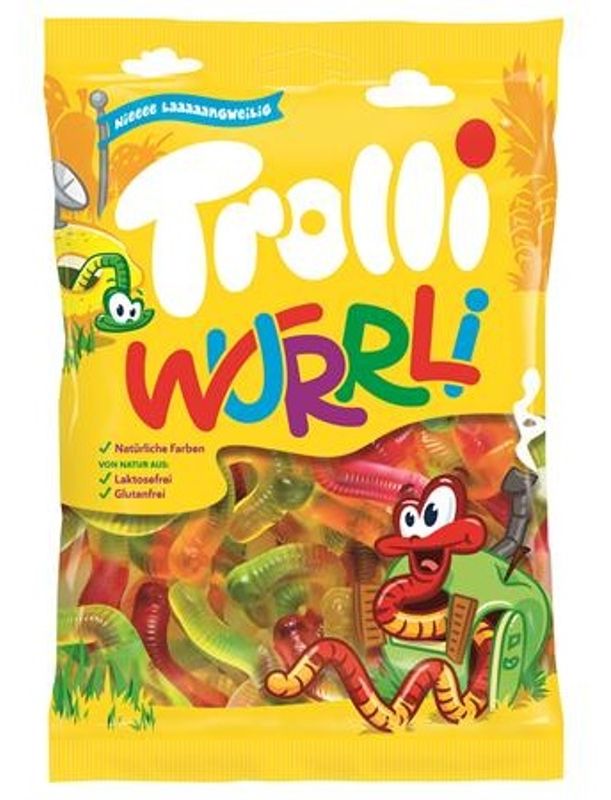 Trolli Wurrli 200g | Vingummiormer med fruktsmak