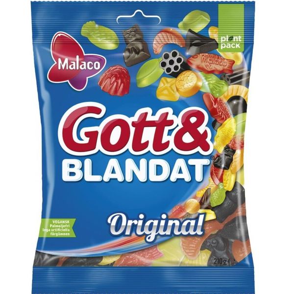 Malaco Godt & Blandet Original 210g
