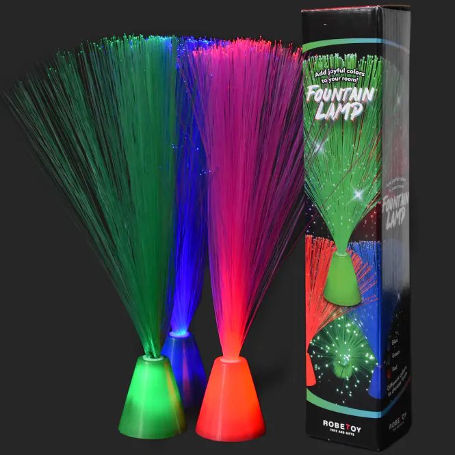 Hovedbilde Fiberoptisk bordlampe med lys | Flere farger