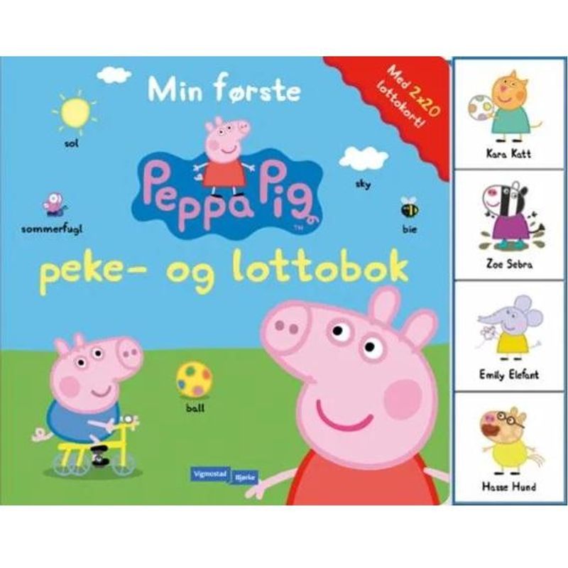 Min Første Peppa Pig Peke Og Lotto Bok