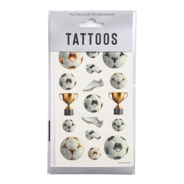Midlertidige tatoveringer | Fotballtema | 17stk