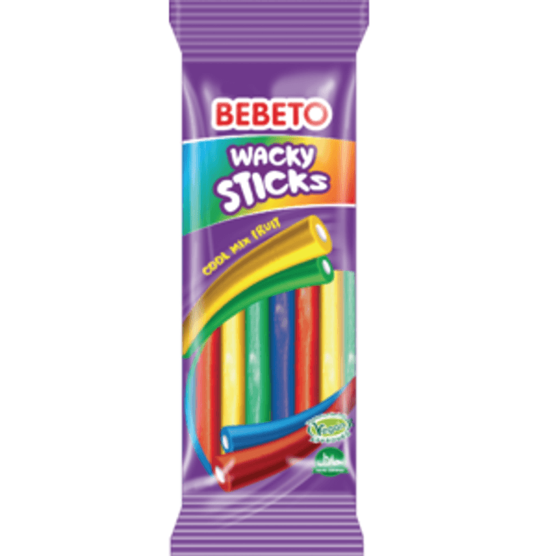 Bebeto Wacky Sticks Mixed Fruit 180g