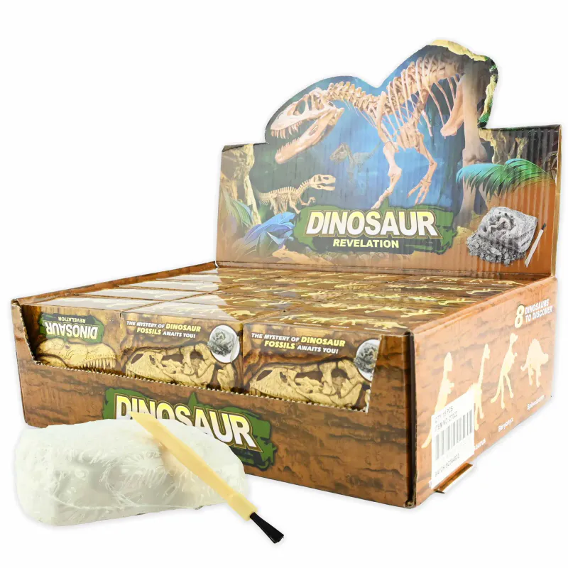 Dig It Out Dinosaur Skeleton 3pcs Utgravingssett dinosaur