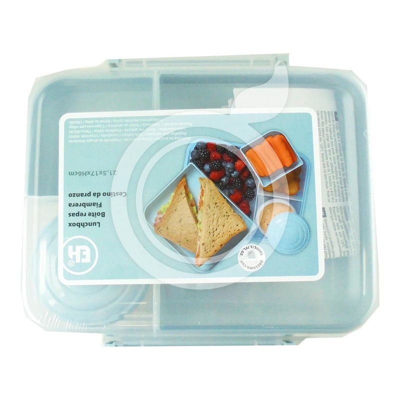 Lunsjboks med rom og dressing kopp