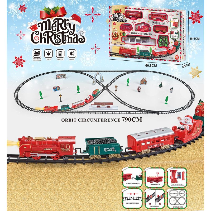 Nissetog med slede lys og musikk 43 deler