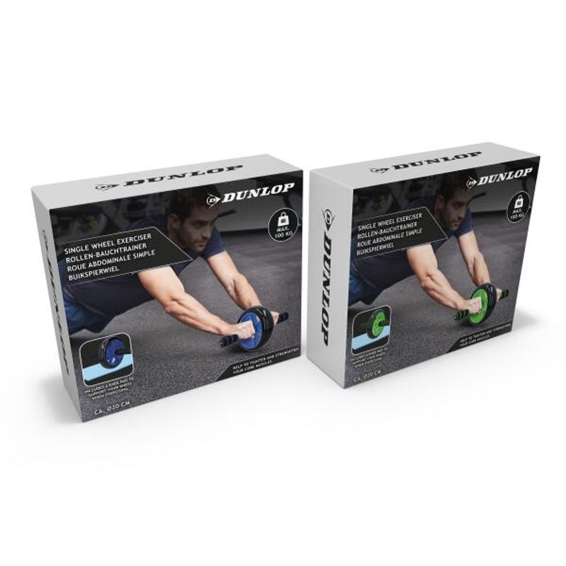 Dunlop treningshjul abs | Med knepute | Effektiv magetrening