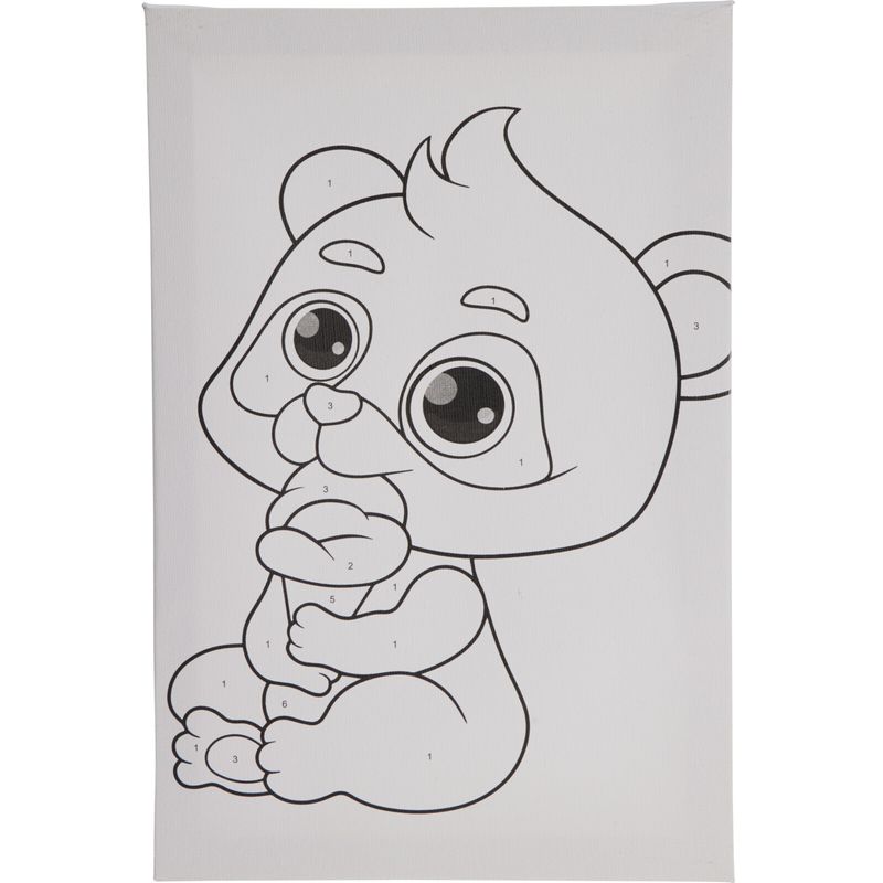 Canvas Malesett | Paint by Numbers for barn | 6 motiver | Komplett sett