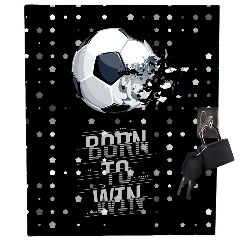 Dagbok m/Lås Fotball | Tinka