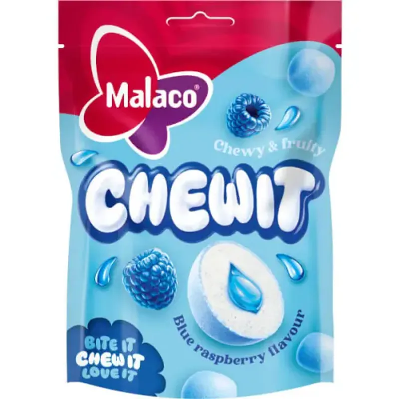 Malaco Chewit Blue Raspberry 115g