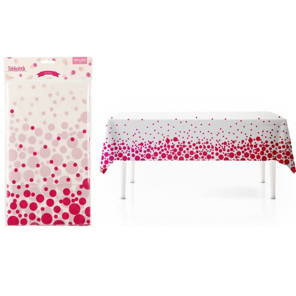 Bordduk Plast Rosa 220x130cm
