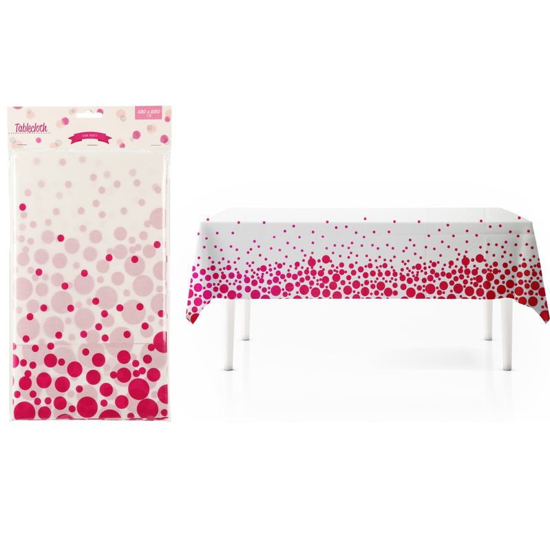 Bordduk Plast Rosa 220x130cm 