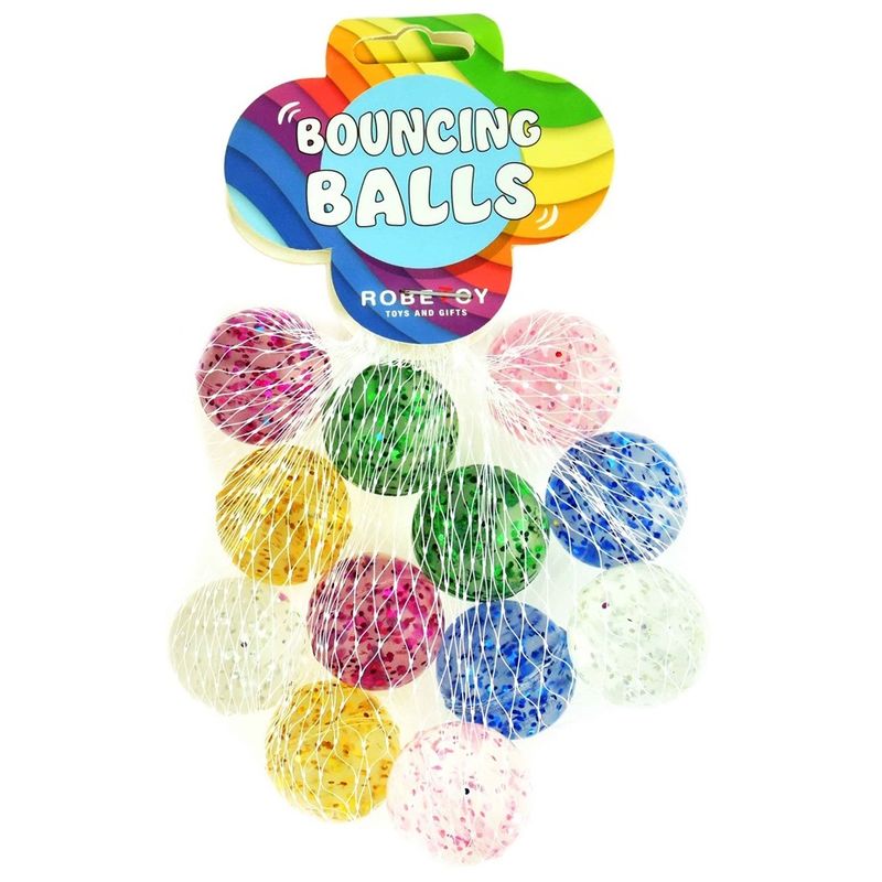Sprettball Glitter 12pk 27mm